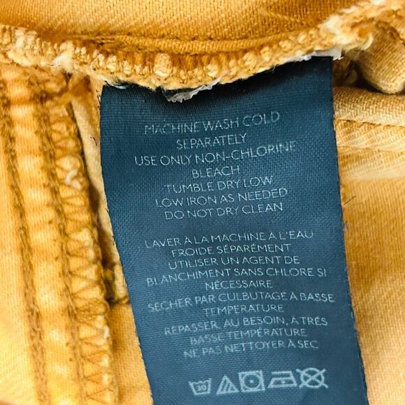 NEW BDG Extreme Wide-Leg Utility Jean Baggy Drawstring Mustard Yellow Sz 28 - Picture 9 of 12